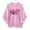 #0033-Pink, variant on Breast Cancer Awareness Womens Sweatshirts Round Neck Long Sleeve Breast Cancer Awareness Graphic Print Loose Womens Shirts