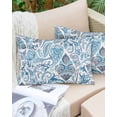 thumbnail image 6 of Blue Paisley Throw Pillow Cover 20 x 36 Inch Decorative Pillow Cover Ethnic Abstract Art Vintage Lumbar Pillowcase Seasonal Rectangle Cushion Case for Couch Sofa Bed Living Room, 6 of 7
