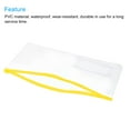 thumbnail image 3 of Uxcell A6 Clear Bill Document Pocket Zipper Envelope File Bags, Yellow 10 Pack, 3 of 5