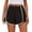 Black, variant on YVNAURA Women's 2026 High Waisted Pleated Track Shorts with Pockets Flowy Athletic Running Shorts Quick Dry 2 in 1 Tennis Golf Workout Summer Shorts,Black,XXL