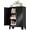 Black With Lock, variant on 36" White Floor Storage Cabinet, Locked Metal Storage Cabinets with 2 Doors and 2 Adjustable Shelves, Sideboard Buffet Cabient, Freestanding Cabinet for Home/Office/Garage/Tool Room/Bathroom