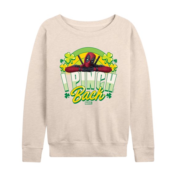 Marvel Deadpool - St. Patrick's Day I Pinch Back - Women's French Terry Pullover Sweatshirt