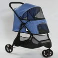 thumbnail image 1 of Poussette pour Animaux Respirante d'Extérieur, Poussette de Luxe Pliable Facile à Transporter avec 3 Roues, 1 of 5