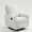 white, variant on Lovableguy Modern Swivel Recliner Chair,Velvet Manual Button Nursery Glider Reclining Chair with Footrest,Comfy Upholstered Rocking Chair Living Room,Bedroom,White