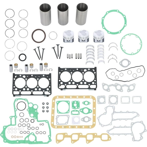 SEBLAFF Replacement for Kubota Engine D1503 Tractor L2900 L3000 L3010 L3130 Engine Overhaul Repair Kit D1503