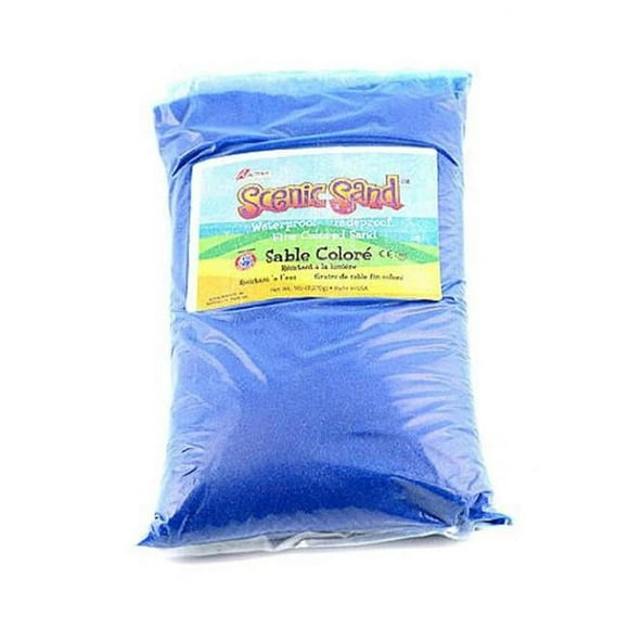 Scenic Sand 4556 Activa 5 lbs Bag of Colored Sand, Bermuda Blue