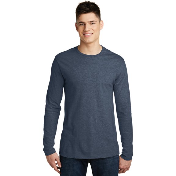District DT6200 Young Men's Very Important Tee Long Sleeve Crew Neck Shirt