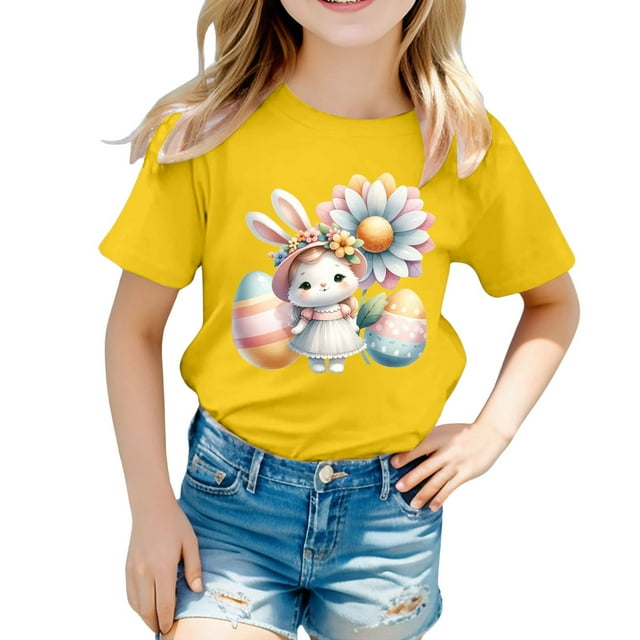 TZEWGL Chemise Décontractée pour Infnat Imprimés Graphiques Coupe Ample Manches Courtes Col Rond Vêtements pour Infants Taille 6-7T