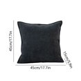 thumbnail image 3 of Yokan Living Room Sofa Pillow, Soft Snow Velvet Back Support Cushion, Polyester Throw Pillow for Sofa & Bed, Gray/Dark Gray/Khaki, Comfortable & Supportive Cushion for Relaxation, 3 of 6