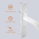 thumbnail image 4 of Pasamanos para escalones exteriores, Pasamanos de Escalera para Montaje en Pared, Barandilla de Escalera, Barra de Agarre, Pasamanos de Escalera para 1 A 3 Escalones, 4 of 7