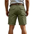 thumbnail image 5 of Fgvctg Work Shorts for Men Elastic Waistband Casual Summer Hiking Fishing Cargo Shorts Stretch Waist Waistband Tactical Classic Fit Short Work Lightweight Pants with Pockets,Light Green,4XL, 5 of 5