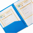 thumbnail image 5 of LAIOWEI Under $5! 2 Pocket Plastic Folder with 3 Prongs, Durable File Folder, Letter Size Folder for Study Office Document Organization Blue, 5 of 6