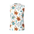 thumbnail image 6 of Lsque Various Turtle Print Men's Cotton Blend Sleeveless Muscle Shirts (S-3XL)- Moisture Wicking, Odor Protection, UPF 30+,X-Large, 6 of 8