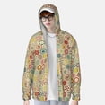 thumbnail image 4 of Haiem Retro Geometry UPF 50+ Fishing Shirts for Men Long Sleeve UV Sun Protection Hoodie Non-Mask Outdoor Hiking Shirts, 4 of 9