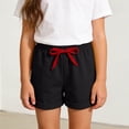 thumbnail image 2 of Afuyipoi ​Toddler Boys Girls Soft Cotton Shorts（1-8 Years）, Kids Summer Solid Color Breathable Casual Lounge Shorts Black Size 12, 2 of 8
