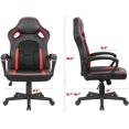 thumbnail image 2 of Homall Gaming Chair High Back Leather Swivel Computer Racing Chair Ergonomic Executive Office Desk Chair with Lumbar Support,Red, 2 of 2