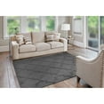 thumbnail image 2 of Garland Rug Quatro Polypropylene Cinder Gray Indoor Area Rug, 4' x 6', 2 of 7