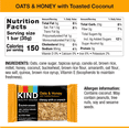 thumbnail image 2 of KIND Healthy Grains Granola Bar, Oats & Honey with Toasted Coconut, 5 Bars, Gluten Free, Healthy Grains Bars, 2 of 5