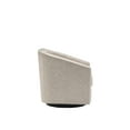 thumbnail image 5 of Wovenbyrd Caitlyn Classic Barrel Swivel Chair, Distressed Cream Faux Leather (Set of 1), 5 of 6