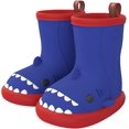 thumbnail image 1 of 1 par Toddler Regnstövlar Barn Flickor Wellies Söta Mönster Pojkar Wellies EVA Halksäker Vattentät Baby Utomhusskor Red &Blue, 1 of 5
