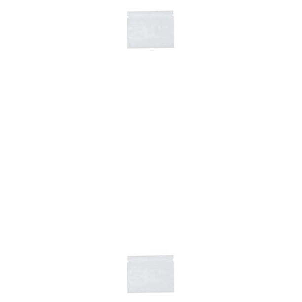 Yuarrent 100 Uds bolsa de paquete de papel de aluminio soportes de polvo cosmético bolsas de paquete Ziplock accesorio de embalaje bolsa de Blanco 7.5 x 6.5 cm 2Conjunto