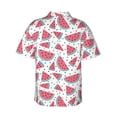 thumbnail image 3 of Balery Watermelon Print Men's Hawaiian Shirts Short Sleeve Beach Shirt Relaxed Fit Vacation Button Down Shirts-Large, 3 of 9