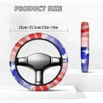 thumbnail image 5 of Jeiento American Flag Golf Cart Steering Wheel Covers 4Th of July Golf Cart Steering Wheel Cover for Summer Winter Block UV Rays Cool Sun Heat Shield, 5 of 7