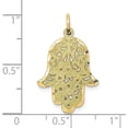 thumbnail image 3 of Solid 10k Yellow Gold Filigree Chamseh Charm - 25mm, 3 of 5