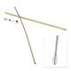 thumbnail image 2 of EchoBliss Rc Boat 4Mm Cw/Flex Cable Eje Flexible 350Mm Prop Nut Drive Dog, 2 of 10