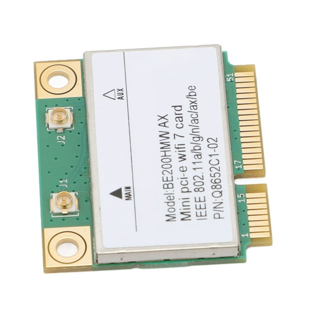 Mini PCI E 7 Card, 8774Mbps 2 Band 2.4G 5G Gigabit Card Mini PCIE Interface Adapter with BT 5.4 BE200HMW for PC