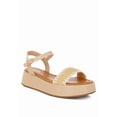 thumbnail image 5 of London Rag Anglong Raffia Flatform Womens Sandals, 5 of 12
