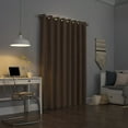 thumbnail image 2 of Sun Zero Duran Thermal Insulated 100% Blackout Grommet Curtain Panel, 50"X108", Pecan (Single Panel), 2 of 9