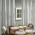 thumbnail image 4 of TOWN & COUNTRY BASICS Cabana Solid Heavyweight Indoor Outdoor Curtains, Light Filtering Opacity with Grommet Top, Water Repellent, 2-Pack Set, 54"x63", Cloud Grey, 4 of 11
