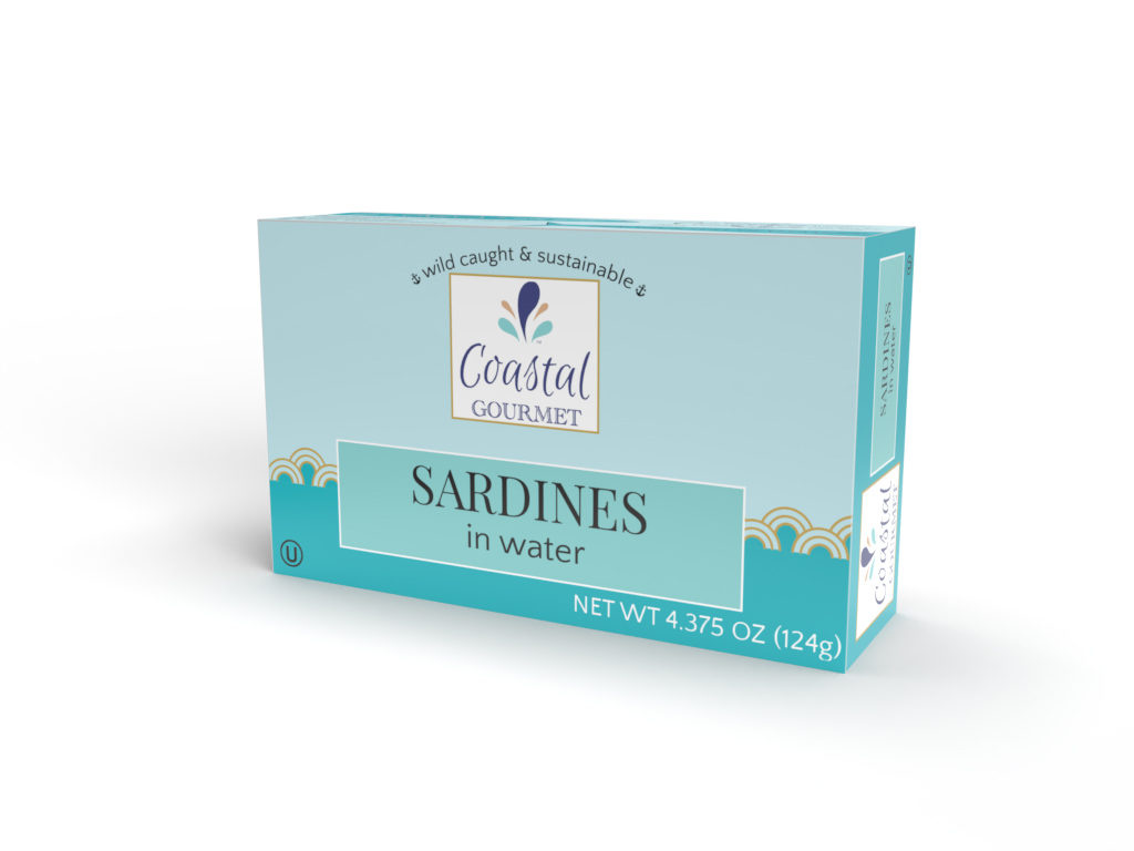 Coastal Gourmet Sardines In Water 4.375 Oz. (Pack Of 12)