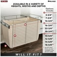 thumbnail image 3 of Rev-A-Shelf CBL-241618-B-1 Classic Closet 24" Cloth Canvas Basket Liner For Cb-241618-1, 3 of 7