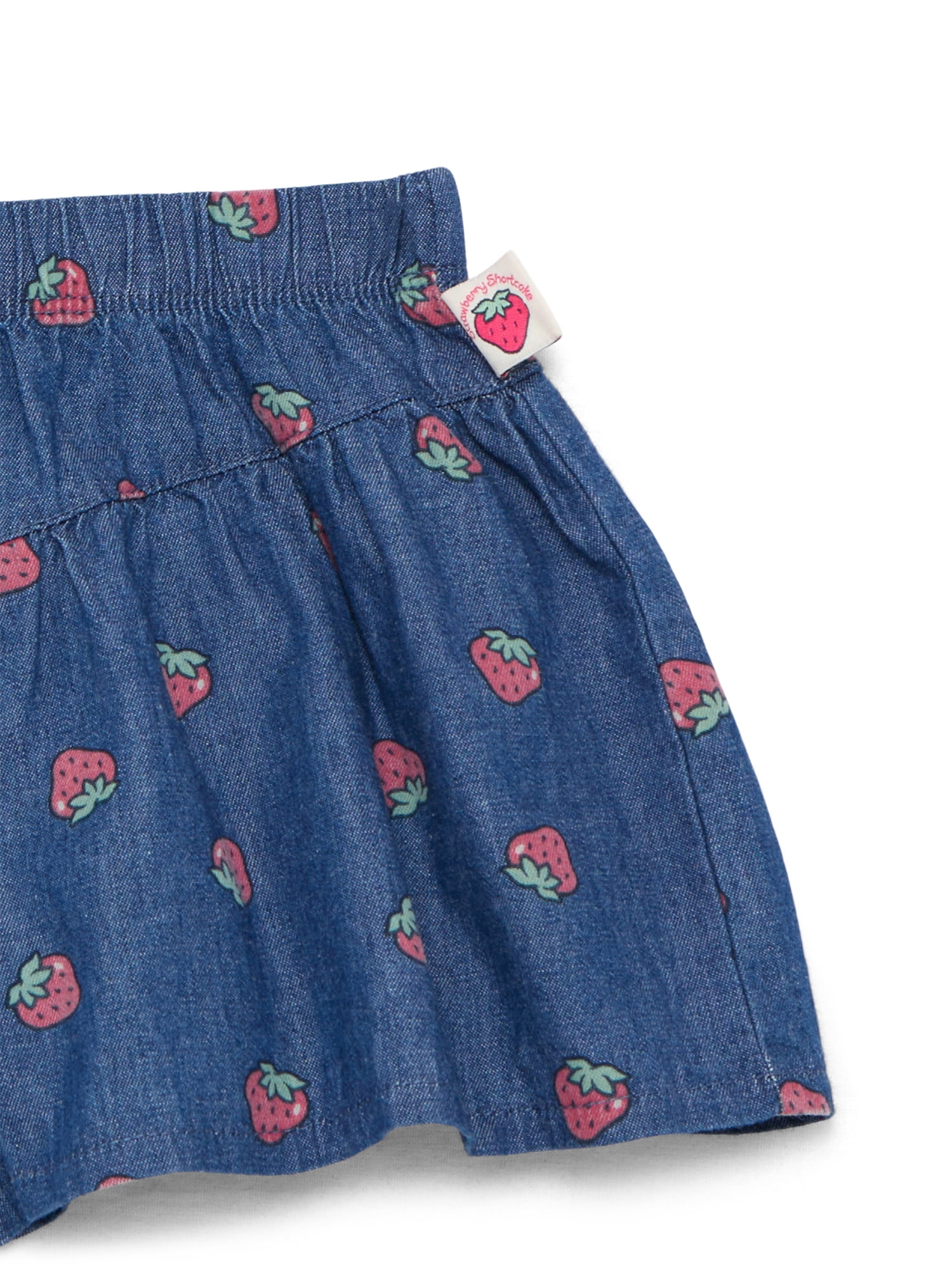 Strawberry Shortcake Toddler Girls Graphic Tee and Print Shorts Set, 2-Piece, Sizes 12M-5T