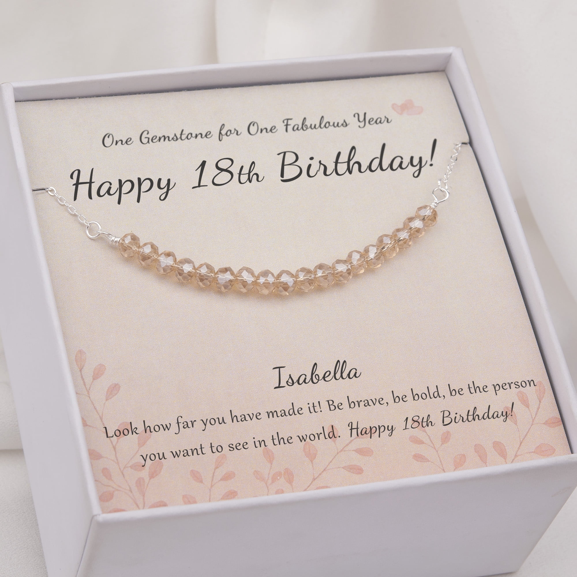 Buy 18th Birthday Girl, Personalized Charm Bracelet, Hand Stamped Name  Birthstone Jewelry, 18 Year Old Daughter Birthday Gift Idea, Custom Online  in India - Etsy