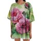 thumbnail image 1 of Blusa informal de manga corta con estampado de flores y mangas cortas para mujer Fridja gope3087, 1 of 5