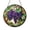 Acrylic 3.5 Inch, variant on Purple Grapes Glass Suncatcher Round Window Hanging, Vineyard Inspired Kitchen Decor Gift