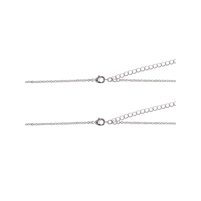 Time and Tru Silvertone Initial A Rolo Chain Pendant Necklace photo 3