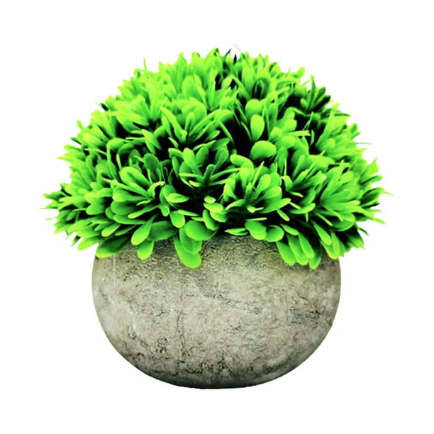 Mini plantas artificiales en maceta, pequeñas plantas de interior y exterior de nuestra tienda online. Gris b