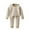 Khaki, variant on Wancir Girl's Two Piece Outfits Kids Toddler Baby Girls Boys Autumn Winter Striped Cartoon Cotton Baby Outfits with