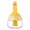 Yellow 3.74x3.74x6.38 Inches, variant on Retractable Oil Brush Dispenser, 2 In 1 Glass Olive Oil Bottle, Food Grade Silicone Basting Brush, Leak-Proof Sealed Container, Multi-Purpose Condiment Bottle for Cooking, BBQ, Grill and Frying