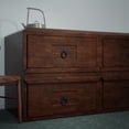 thumbnail image 2 of Renovators Supply Cabinet Pulls 2-3/4" Black Wrought Iron Swing Handle Drawer Pulls w/Screws, 2 of 9