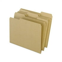 STAPLES File Folders, Letter Size, 1/3 Cut Tabs, Brown, 11-Point Paper ...