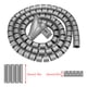 thumbnail image 3 of Organizador de cables de tubo en espiral flexible, protector de cables, almacenamiento de cables, plateado, 1,5 m * 22mm, 3 of 3