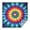 Colorful Rainbow Tie-2, variant on Rainbow Tie Dye Mandala Pattern Square Tablecloth,Waterproof Square Table Cover,Wipeable Spillproof Washable Table Cover for Home Kitchen Party Decor 42"X42"(107x107cm)