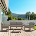thumbnail image 6 of Luxury Commercial Living 25.5" Taupe Brown Patio Square Coffee Table, 6 of 9