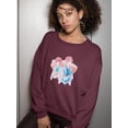 thumbnail image 2 of Anime Couple Kimono Yukata Sweatshirt Women -Image by Shutterstock, Female XX-Large, 2 of 4