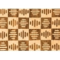 thumbnail image 1 of Ahgly Company Indoor Rectangle Oriental Orange Modern Area Rugs, 6' x 9', 1 of 4